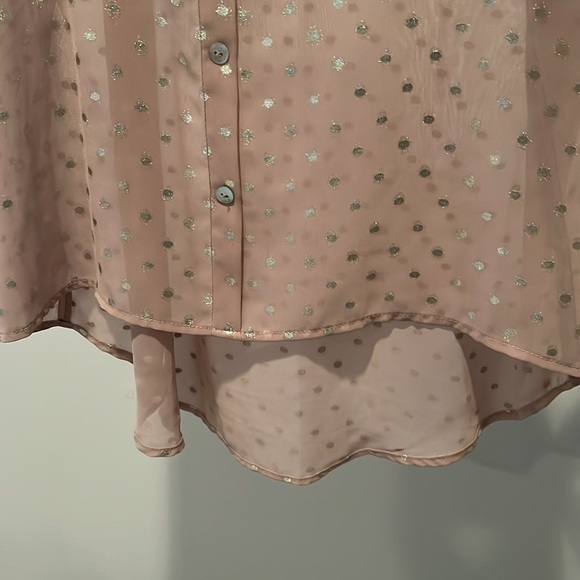 Polka dot blush pink top - Picture 3 of 4